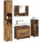  Set namještaja za kupaonicu 4 kom. Staro drvo 35 x 30 x 192 cm | shoptok.hr