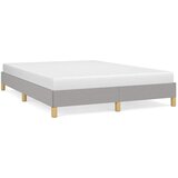  Okvir za krevet bez madraca svjetlosivi 140 x 190 cm od tkanine | shoptok.hr