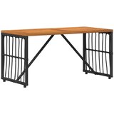 Vanjski stol Crna 80 x 40 x 40 cm Čelik i Poli Ratan | shoptok.hr