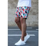 Madmext Swim Shorts - White - Color block Cene