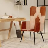 The Living Store Fotelj rjav in krem iz pravega usnja - Fotelj, (21662946) | Shoptok.si