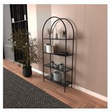 Hanah home polica za knjige mona black smoked glass 80 | ePonuda.com