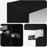  Kupaonski ormar s ogledalom Crni hrast 60 x 14.5 x 70 cm | shoptok.hr