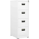 vidaXL arhivska omarica bela 46x62x133 cm jeklo Cene