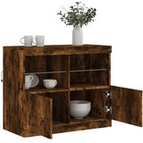  Komoda s LED svjetlima boja dimljenog hrasta 81x37x67 cm | shoptok.hr