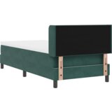 Box Spring Krevet s Madracem Tamnozelena 80x200 cm Baršun | shoptok.hr