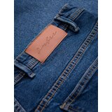 Ombre Men's denim shorts with classic cut - dark blue | Shoptok.si