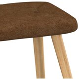  Stol za sproščanje s stolčkom rjavo blago, (20957590) | Shoptok.si