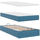vidaXL Okvir kreveta s madraca tamnoplavi 90x190cm baršunasti | shoptok.hr