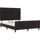  Krevet s opruga kutije s uzglavljem Crna 140 x 190 cm Baršun | shoptok.hr
