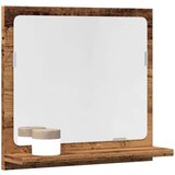 vidaXL Kopalniška omarica z ogledalom starinski les 40x11x37 cm | Shoptok.si