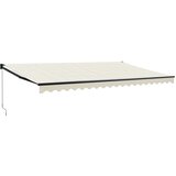 Tenda na uvlačenje krem 5 x 3 m od tkanine i aluminija | shoptok.hr
