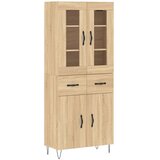  Visoka komoda hrasta sonome 69,5x34x180cm od konstruiranog drva Slike