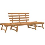 vidaXL Vrtna klupa 2-u-1 190 cm od masivnog bagremovog drva | shoptok.hr