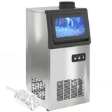 Komercialni ledomat, nerjaveče jeklo – 35D x 33,5Š x 71,5V cm – srebrna, (5000242156)