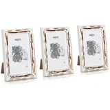 Lancaster, okviri za slike, pravokutni, set od 3 okvira, fotografije 17 x 12 cm, nosač, drvo