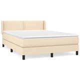 Maison Chic Box spring postelja - Vzmetna postelja z vzmetnico krem 140x190 cm blago SL20128, (21881342) | Shoptok.si