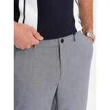 Ombre Men's REGULAR FIT chino pants with elastic waistband - gray | Eponuda.ba