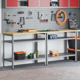  Set radnog stola s policom 2 pcs Bež i siva 200 x 55 x 85 cm | Eponuda.ba