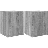TV stenska omara 2 pcs Siva Sonoma 30 x 31 x 40 cm, (5000238895) | Shoptok.si