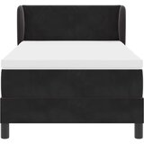  s opruga kutije s uzglavljem Crna 90 x 190 cm Baršun | shoptok.hr
