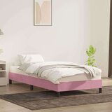  posteljni okvir brez vzmetnice roza 100x220 cm žamet, (21829039) | Shoptok.si