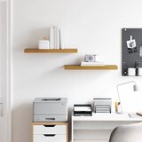  Polica na zidu 2 pcs Bež 60 x 23,5 x 4 cm Konstruirano drvo | shoptok.hr