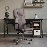 Maison Chic pisarniški stol - računalniški stol sivo umetno usnje, (21784265) | Shoptok.si