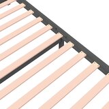  Okvir za krevet od masivnog drva sivi 140 x 200 cm | Shoptok.si