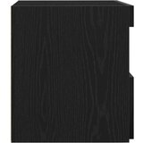  Nočna omarica z LED lučkami Črna bukev 50x40x45 cm, (22008246) | Shoptok.si