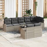 vidaXL Sjedeća garnitura za vrt 9 pcs 289 x 124 x 85 cm Poli ratan Cijene
