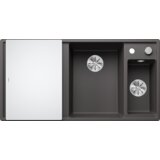 Blanco sudoper AXIA III 6 S InFino SILGRANIT daska staklo, BAZEN DESNO, s dalj. upr. - KAMENO SIVA | shoptok.hr