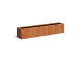 ADEZZ Korito za rastline Carrez iz jekla Corten - pravokotno - 200 x 40 x 40 cm | Shoptok.si