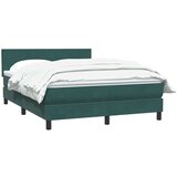  Krevet s oprugama i madracem tamnozeleni 160x210 cm baršunasti | shoptok.hr