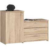 AKORD S16 omar za čevlje s predalnikom 3 krilna vrata - sonoma hrast, (21713485) | Shoptok.si