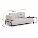Kave Home Sivo-bež sofa 220 cm Compo – | shoptok.hr