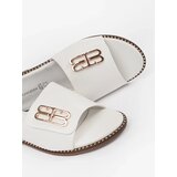 GOODIN White women's flip-flops on a flat sole | shoptok.hr