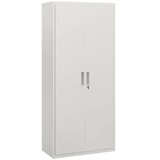  Ormar za spise uredski ormar 5 polica metalni 80Š x 40D x 180V cm bijeli u