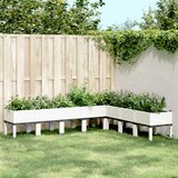 vidaXL cvetlično korito z nogami belo 200x160x42 cm pp Cene