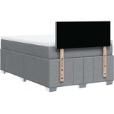 vidaXL Krevet s oprugama i madracem svjetlosivi 120x190 cm od tkanine | shoptok.hr