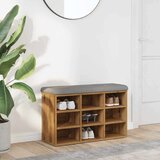 vidaXL Klupa za cipele obrtnički hrast 82x32x50 cm izrađeno drvo | shoptok.hr