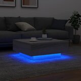  Stolić za kavu s LED svjetlima siva boja hrasta 80x80x31 cm | Eponuda.ba