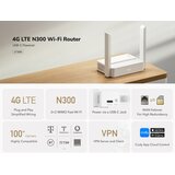 Cudy Wireless router LT300_EU Wi-Fi 300 Mbps 2.4 GHz 4G LTE SIM | shoptok.hr