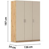 Mömax Omara Za Oblačila Celle Mat, Barva Šampanjca | Shoptok.si