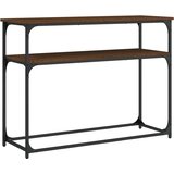  Konzolni stol boja hrasta 100 x 35,5 x 75 cm konstruirano drvo Smeđa | Shoptok.si
