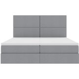  Krevet s od storage s pohranom Svjetlosiva 200 x 200 cm Tkanina | shoptok.hr