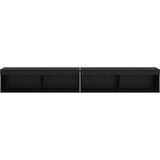 TV stene Panama 2 pcs Črna Orehovina 100 x 30 x 30 cm, (5000132236) | Shoptok.si