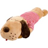 Kondela Plišasti pes, rjava/rdeče črte, 140 cm, REXO tip 3 | Shoptok.si