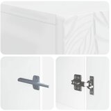  Kabinetska WC DELFT Bijela visokog sjaja 66 x 25 5 x 190 cm - Bijela visokog sjaja | shoptok.hr