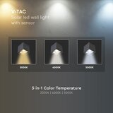  Solarno LED zidno svetlo sa senzorom LED/9W/5V IP65 2600 mAh antracit | Eponuda.com